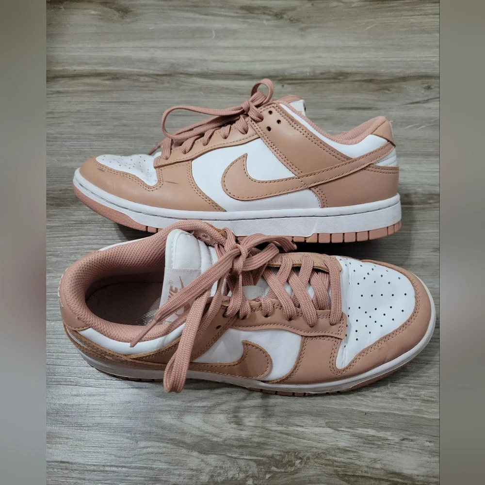 Nike Dunk Low 'Rose Whisper' Athletic Shoes Size 8.5 - Picture 6 of 7